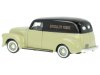 Масштабная модель Chevrolet фургон Speciality Foods (1950) жёлтый с чёрным 1:87 Oxford 87CV50004 ракурс 2