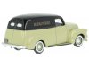 Масштабная модель Chevrolet фургон Speciality Foods (1950) жёлтый с чёрным 1:87 Oxford 87CV50004 ракурс 3
