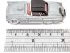 Масштабная модель Ford Thunderbird Coupe (1956) серый 1:87 Oxford 87TH56007 ракурс 4