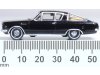 Масштабная модель Plymouth Barracuda (1965) чёрный с золотистым 1:87 Oxford 87PB65004 ракурс 6
