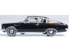 Масштабная модель Plymouth Barracuda (1965) чёрный с золотистым 1:87 Oxford 87PB65004 ракурс 3