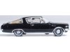 Масштабная модель Plymouth Barracuda (1965) чёрный с золотистым 1:87 Oxford 87PB65004 ракурс 4