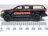 Масштабная модель Ford Ranger Hard Back, Crouch Recovery (2024) чёрный 1:76 Oxford 76FR004 ракурс 2