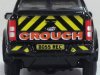 Масштабная модель Ford Ranger Hard Back, Crouch Recovery (2024) чёрный 1:76 Oxford 76FR004 ракурс 4