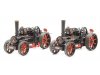 Масштабная модель Набор из-2х Fowler BB1 паровой пахотный двигатель Master и Mistress, чёрный с красным 1:76 Oxford 76FBB006