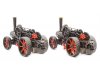 Масштабная модель Набор из-2х Fowler BB1 паровой пахотный двигатель Master и Mistress, чёрный с красным 1:76 Oxford 76FBB006 ракурс 2