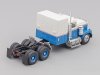 Масштабная модель Chevrolet Bison 1980 седельный тягач синий с белым 1:87 Brekina 85781 ракурс 2