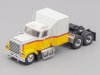 Масштабная модель Chevrolet Bison 1980 седельный тягач белый с желтым 1:87 Brekina 85782