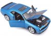 Масштабная модель Dodge Challenger SRT8 6.1 Hemi Coupe 2008 синий металлик 1:24 Maisto 31280B ракурс 3