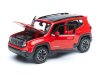 Масштабная модель Jeep Renegade 2017 красный с черным 1:24 Maisto 31282R ракурс 1