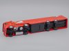 Масштабная модель Iveco Stralis 2014 седельный тягач с полуприцепом команды Ferrari F1, красный 1:43 Altaya ALT816 ракурс 4