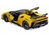 Масштабная модель Ferrari SF90 XX Stradale (2024) жёлтый с чёрным 1:24 BBurago 26032YELLOW ракурс 2