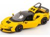 Масштабная модель Ferrari SF90 XX Stradale (2024) жёлтый с чёрным 1:24 BBurago 26032YELLOW ракурс 3