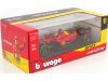 Масштабная модель Ferrari F1 Sf-23 Team Scuderia Ferrari Формула-1 #16 4-й Гран-при Италии в Монце 2023 Charles Leclerc, красный с чёрным и жёлтым 1:18 BBurago 18-16812-L-MONZA ракурс 3