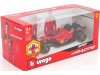 Масштабная модель Ferrari F1 Sf-23 Team Scuderia Ferrari #55 Формула-1 2023 Carlos Sainz красный с чёрным 1:24 BBurago 26809S ракурс 3