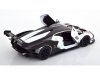 Масштабная модель Lamborghini Essenza SCV12 #63 Squadra Corse (2022), белый металлик с чёрным 1:24 BBurago 28023 ракурс 3