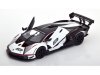 Масштабная модель Lamborghini Essenza SCV12 #63 Squadra Corse (2022), белый металлик с чёрным 1:24 BBurago 28023 ракурс 2