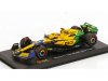 Масштабная модель McLaren MCL38 #81 Гран-при Монако 2024 Oscar Piastri, желтый с зеленым 1:43 BBurago 38215PM