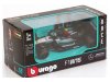 Масштабная модель Mercedes-Benz GP F1 W15 EQ Performance Команда AMG Petronas Motorsport #44 Season 2024 Lewis Hamilton, черный 1:43 BBurago 38208H ракурс 3