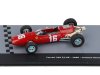 Масштабная модель Ferrari 246 F1-66 #16 Season 1966 Lorenzo Bandini, красный 1:43 Altaya MX7ALA0045 ракурс 3