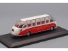 Масштабная модель Kassbohrer Setra S8 (1951) красный с белым 1:72 Atlas 7163101 ракурс 2