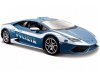 Масштабная модель Lamborghini Huracan LP610-4 Polizia 2014 полиция, голубой с белым 1:24 Maisto 31511-POL