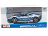 Масштабная модель Lamborghini Huracan LP610-4 Polizia 2014 полиция, голубой с белым 1:24 Maisto 31511-POL ракурс 2