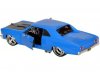 Масштабная модель Chevrolet Chevelle SS 396 (1966) голубой с чёрным 1:24 Maisto 31333 ракурс 4