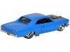 Масштабная модель Chevrolet Chevelle SS 396 (1966) голубой с чёрным 1:24 Maisto 31333 ракурс 2