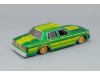 Масштабная модель Chevrolet Caprice Lowrider 1987 (1/26) зелёный металлик с жёлтым 1:24 Maisto 31044 ракурс 2