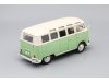 Масштабная модель Volkswagen Samba 1962 (1/25) светло-зелёный с белым 1:24 Maisto 31956GN ракурс 2