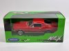 Масштабная модель Ford Mustang GT Coupe 1967 красный 1:24 Welly 22522RED ракурс 4