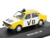 Масштабная модель Skoda 105L 1976 Общественная безопасность(Полиция) жёлтый с белым 1:43 DeAgostini SKOP093