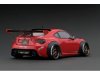 Масштабная модель Toyota 86 LB Nation Full Complete ver. 1, красный металлик с чёрным 1:18 Ignition Model 2670 ракурс 2