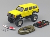 Масштабная модель Jeep Cherokee BigFoot с аксессуарами жёлтый 1:64 Xcartoys Y188