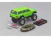 Масштабная модель Jeep Cherokee BigFoot с аксессуарами зелёный 1:64 Xcartoys Y190 ракурс 2