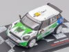 Масштабная модель Mini Cooper S2000 #1 Sordo Countryman белый с зелёным 1:43 DeAgostini RALLYC042