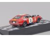 Масштабная модель Datsun 240 Z #1 Ралли Сафари 1973 красный с чёрным 1:43 DeAgostini RALLYC054 ракурс 2