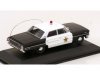 Масштабная модель Ford Galaxie 500 Police 1964 полиция, белый с черным 1:43 Iconic Replicas 43-0364 ракурс 2