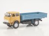 Масштабная модель МАЗ-500 бортовой оранжевый с синим 1:43 Автоистория 104493