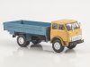 Масштабная модель МАЗ-500 бортовой оранжевый с синим 1:43 Автоистория 104493 ракурс 3