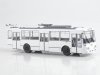 Масштабная модель Skoda 14TR #164 Европейский модник, троллейбус белый 1:43 Наши Автобусы NA085 ракурс 3