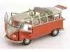 Масштабная модель Volkswagen T1 Samba 1962 медный с серебристым 1:18 Schuco 451180007 ракурс 3