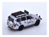 Масштабная модель Mitsubishi Pajero 3-е поколение 2001 LHD (леворульный ) серебристый с белым 1:64 BM Creations BM64B0048 ракурс 2