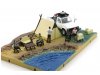 Масштабная модель Toyota Hilux N60 (1980) белый + набор для кемпинга (диорама) 1:64 BM Creations 64B0384 ракурс 2