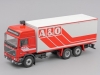 Масштабная модель Volvo F12 Globetrotter 1977 A&amp;O красный с белым 1:43 DeAgostini 5690CMC069