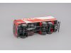 Масштабная модель Volvo F12 Globetrotter 1977 A&amp;O красный с белым 1:43 DeAgostini 5690CMC069 ракурс 3