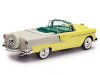 Масштабная модель Chevrolet Bel Air Convertible 1955 Harvest Gold &amp; India Ivory (желтый с бежевым) 1:18 Auto World AMM1285 ракурс 3