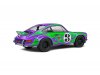 Масштабная модель Porsche 911 RSR #3 1973 Hippie Tribute фиолетовый/зеленый 1:18 Solido S1801117 ракурс 6