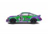 Масштабная модель Porsche 911 RSR #3 1973 Hippie Tribute фиолетовый/зеленый 1:18 Solido S1801117 ракурс 2